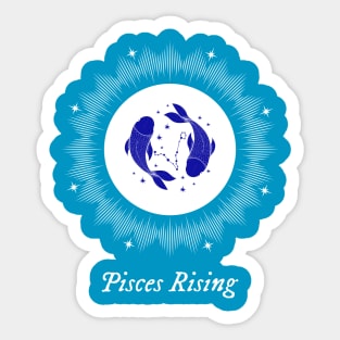 Pisces Rising Astrology Chart Zodiac Sign Ascendant Sticker